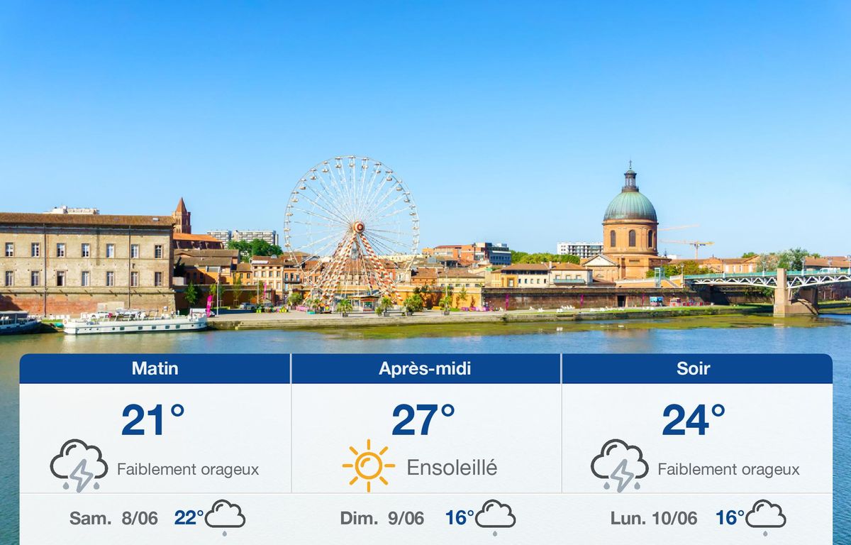 Météo Toulouse: prévisions du vendredi 7 juin 2024