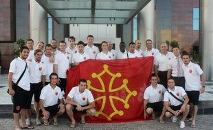 L'équipe d'Occitanie, cinquième de la VIVA World Cup au Kurdistan irakien, en juin 2012.