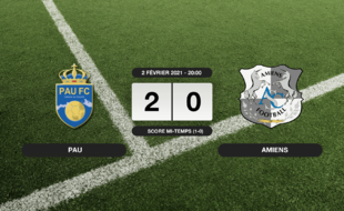 Ligue 2, 23ème journée: Succès 2-0 de Pau face à Amiens
