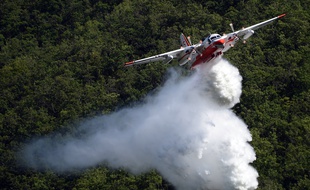 Incendie dans les Alpes