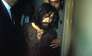 Le tueur Charles Manson lors de son arrestation