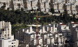 Vue générale de la colonie juive d'Har Homa, à Jérusalem-est, le 25 mars 2015