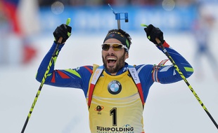 Martin Fourcade, le 11 janvier 2016