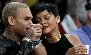 Rihanna et Chris Brown à Los Angeles en 2012.