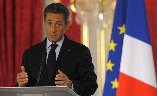 Nicolas Sarkozy, le 31 août 2011, lors de la conférence annuelle des ambassadeurs de France, à Paris.