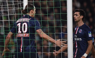 Ibrahimovic soulage le PSG, le 12 janvier 2014 à Saint-Etienne.