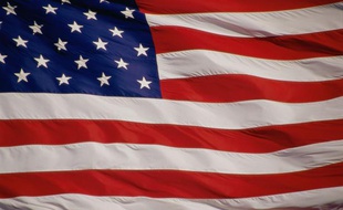 Le drapeau des Etats-Unis.