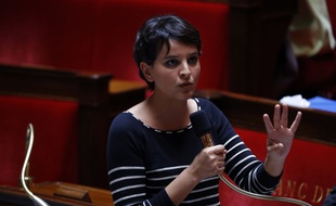 Najat Vallaud-Belkacem le 15 juin 2016 à l'Assemblée nationale. AFP PHOTO / PATRICK KOVARIK
