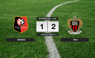 Stade Rennais - OGC Nice: Succès 1-2 de l'OGC Nice face au Stade Rennais