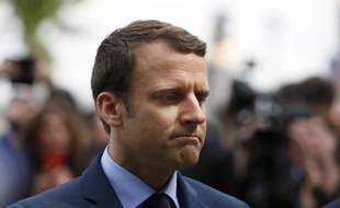 Le candidat à la présidentielle Emmanuel Macron, le 24 avril 2017 à Paris