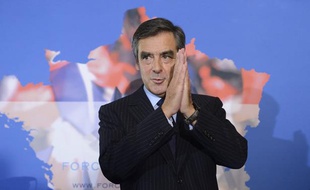 François Fillon lors de la présentation de ses voeux, à Paris, le 15 janvier 2014.