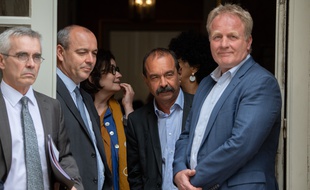 Yves Veyrier (FO), Laurent Berger (CFDT), Philippe Martinez (CGT) et Francois Hommeril (CFE-CGC). (archives)