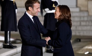 Emmanuel Macron et Kamala Harris se sont rencontrés le 10 novembre, à l'Elysée
