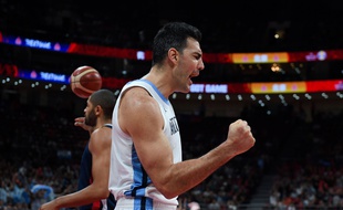 Luis Scola durant la demi-finale du mondial de basket, le 13 septembre 2019.