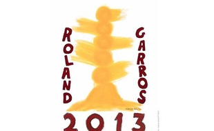 L'affiche du tournoi de Roland-Garros 2013.