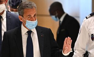 Nicolas Sarkozy lors de son procès, le 1er mars 2021.