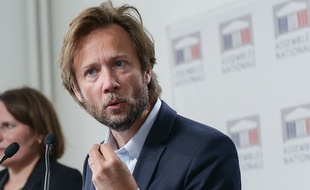 Boris Vallaud, depute des Landes, porte-parole du Parti socialiste. Le 9 juin 2020