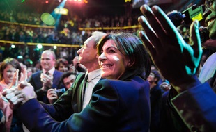 Anne Hidalgo organisait son dernier grand meeting de la campagne pour les municipales jeudi 13 mars au Cirque d'Hiver