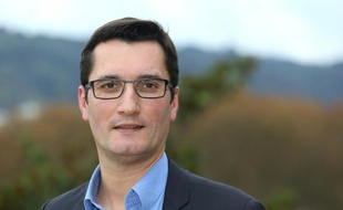 Olivier Dartigolles, porte-parole du PCF, le 13 novembre 2013 à Pau
