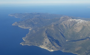 Le Cap Corse vu du ciel, en février 2019.
