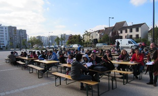 En 2015, la première Dictée des cités à Strasbourg avait attiré une centaine de personnes à Hautepierre.