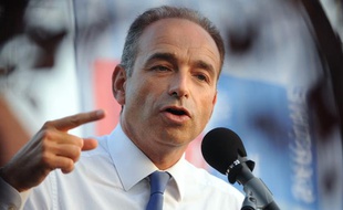 Jean-François Copé en déplacement au Mans, le 5 septembre 2012.