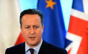 Le Premier ministre britannique, David Cameron, le 5 février 2016 à Varsovie
