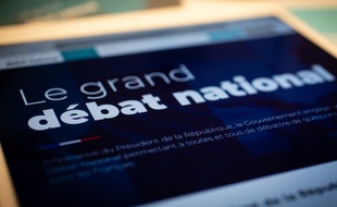 Illustration du site internet du grand débat national, mis en place par le gouvernement français, en réponse au mouvement des gilets jaunes.