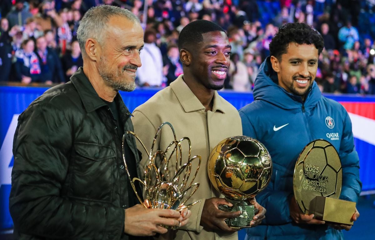 En images PSG : Revivez la fête du Parc des Princes pour son Ballon d'Or Ousmane Dembélé