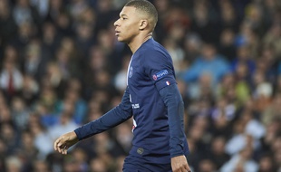 Kylian Mbappé lors de Real Madrid-PSG en Ligue des champions, le 26 novembre 2019.
