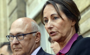 Michel Sapin et Ségolène Royal à Paris, le 23 juin 2014.