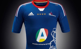 Le nouveau maillot de l'équipe de France de handball.