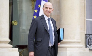 Pierre Moscovici, ministre de l'Economie et des Finances, à la sortie d'un conseils des ministres le 6 mars 2013.