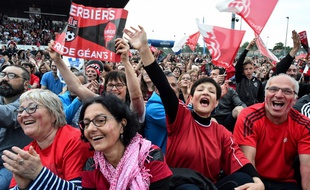 Des supporters des Herbiers, mardi 8 mai 2018.