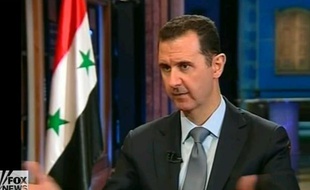 Bachar al-Assad lors d'une interview donnée à la chaîne américaine Fox News