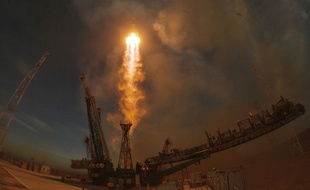 Une fusée Soyouz décolle du cosmodrome de Baïkonour, au Kazakhstan, le 3 décembre 2018.