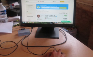 Recherche d'un trajet sur Blablacar. illustration.
