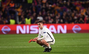 Le milieu de terrain du PSG, Marco Verratti après la défaite 6-1 et l'élimination par Barcelone en ligue des champions, le 8 mars 2017.