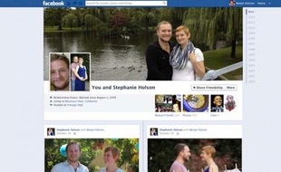 Facebook donne un exemple de «page de couple»