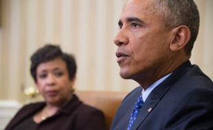 Barack Obama à la Maison Blanche, le 4 janvier 2015