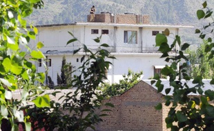 La maison dans laquelle vivait Oussama ben Laden, à Abbottabad au Pakistan, le 2 mai 2011.