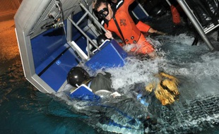 Une simulation de crash en mer au Cessan, le 13 octobre 2015