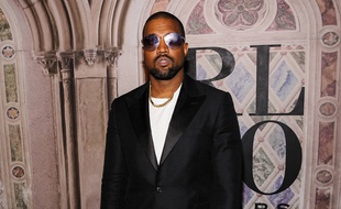 Le rappeur Kanye West à la Fashion Week de New York