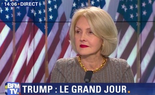 L'auteur et essayiste Evelyne Joslain sur le plateau de BFMTV