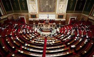 Paris le 7 juin 2011. Palais Bourbon. Illustration séance Assemblée nationale. Députés. Hémicycle. Ministres.