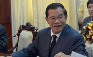 Le Premier ministre cambodgien Hun Sen, le 17 septembre 2013 à Phnom Penh