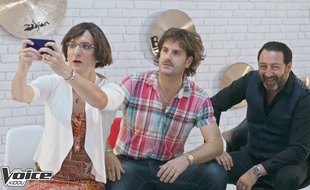 David Marsais, Grégoire Ludig et Kad Merad dans un sketch de «Ce soir, c'est Palmashow».