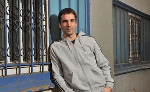 L'escrimeur,Nicolas Lopez le 13 octobre 2010 à Paris.