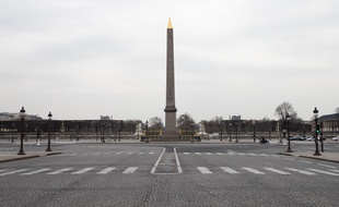 A Paris, le 17 mars 2020, lors du premier jour de confinement général dans la ville désertée, à la suite de la crise du coronavirus.