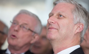 Le roi Philippe, le 13 novembre 2015 à Lanaye.